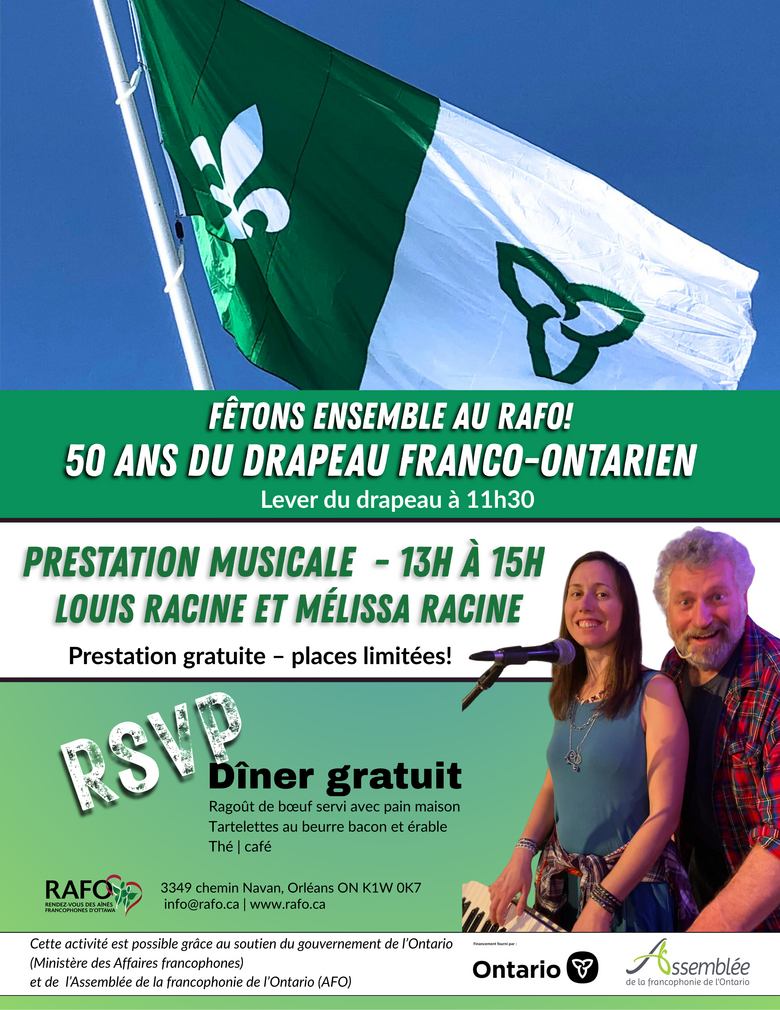 Célébration des 50 ans du drapeau franco-ontarien